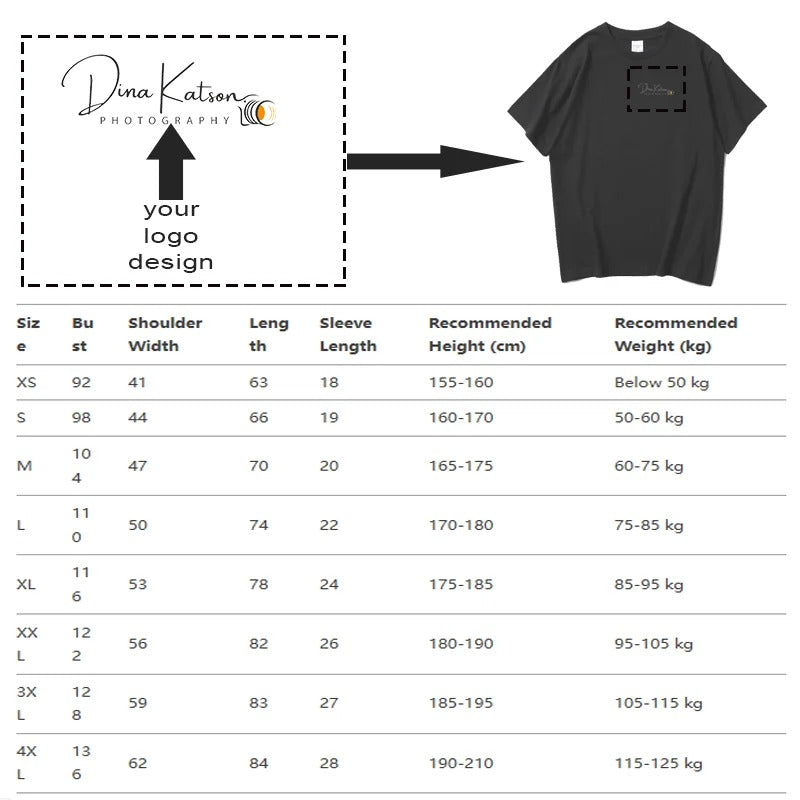 LOGO Heavyweight 240gsm Shoulder Drop Custom Design 100% Cotton T-Shirt Casual Short Sleeve Male And Female Cutom Team Logo